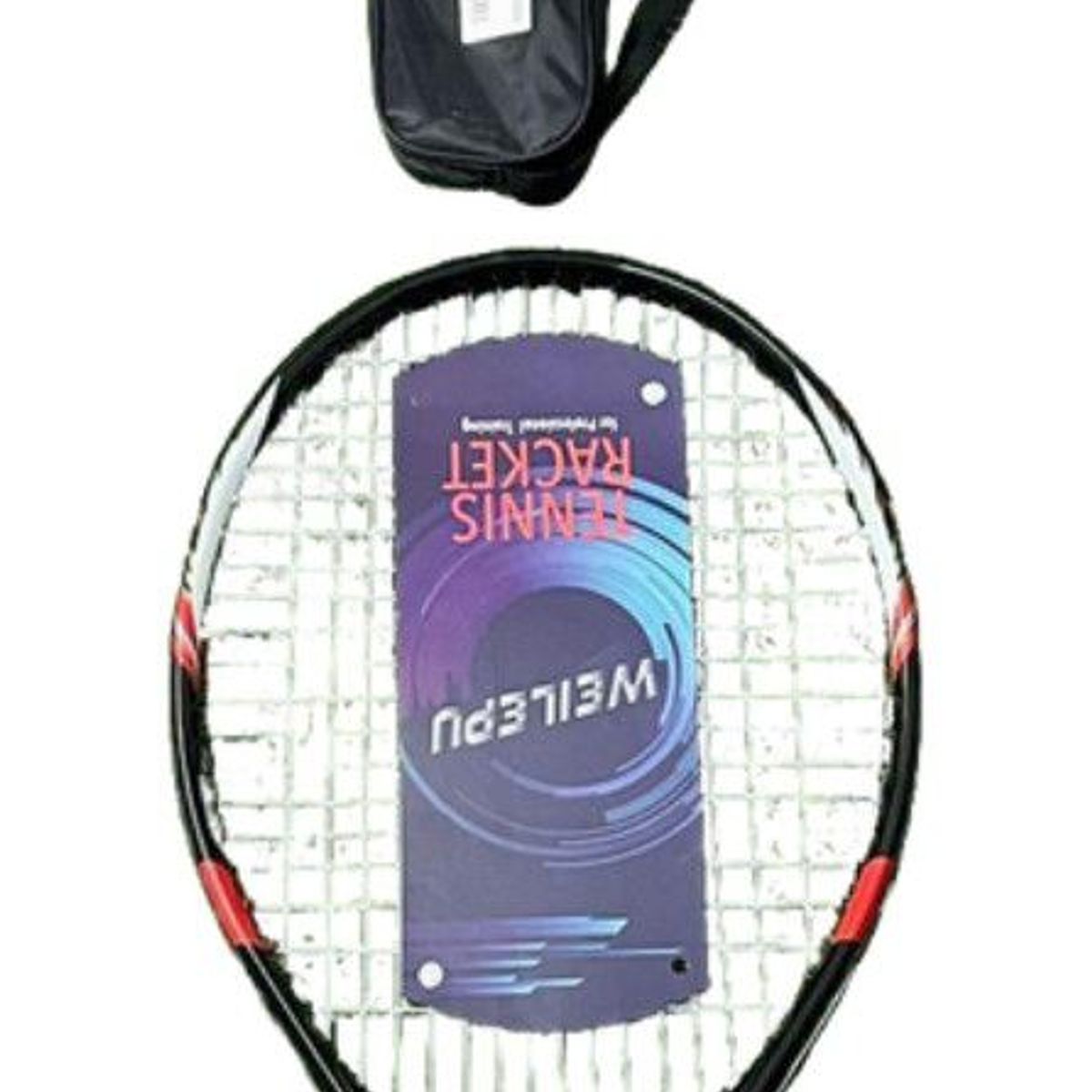 GENERICO - Raqueta de tennis Roja Weilepu 28" en aluminio + 3 pelotas