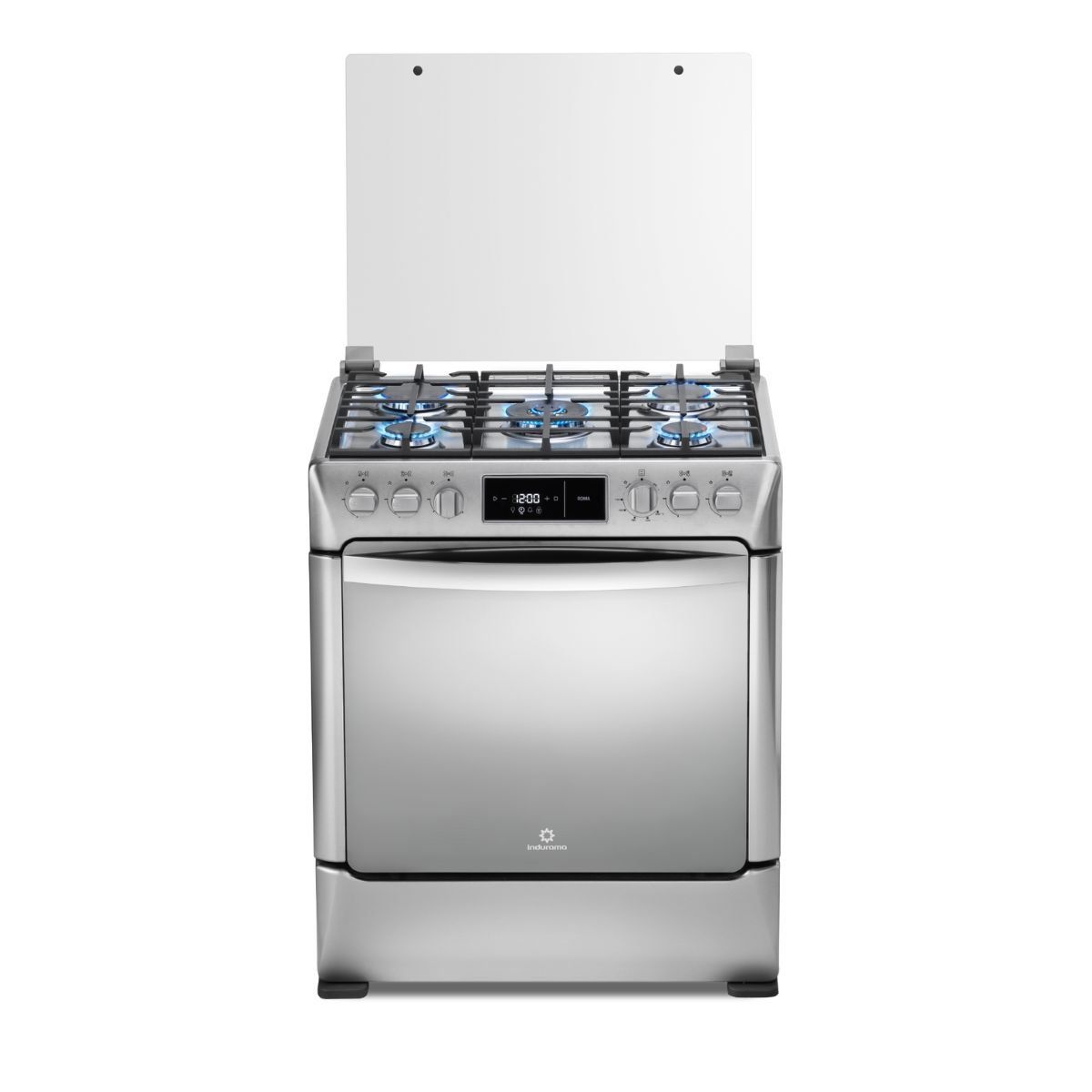 INDURAMA - Estufa De Piso Indurama ROMA 30" 5 Puestos Grill Plancha