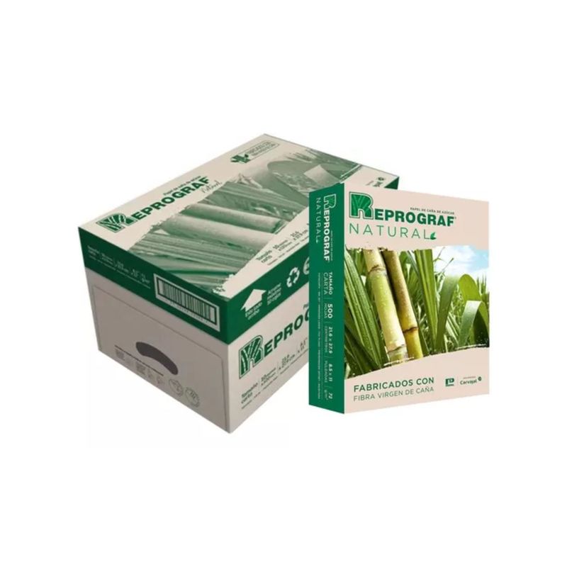 REPROGRAF - Caja Resma Papel Ecológico Carta X 10 Unidades