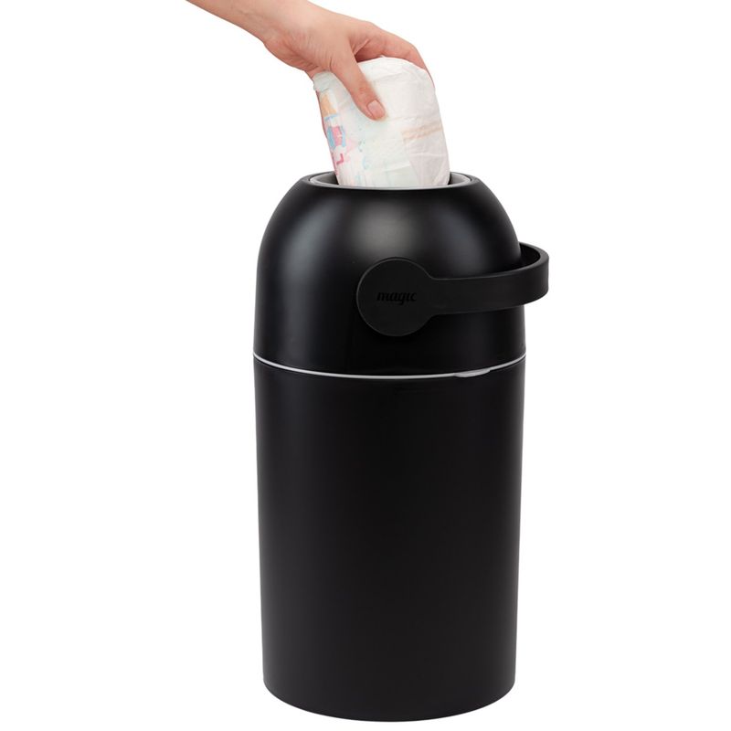 PREMIUM BABY - Contenedor para pañales Anti olor Premium Baby Negro