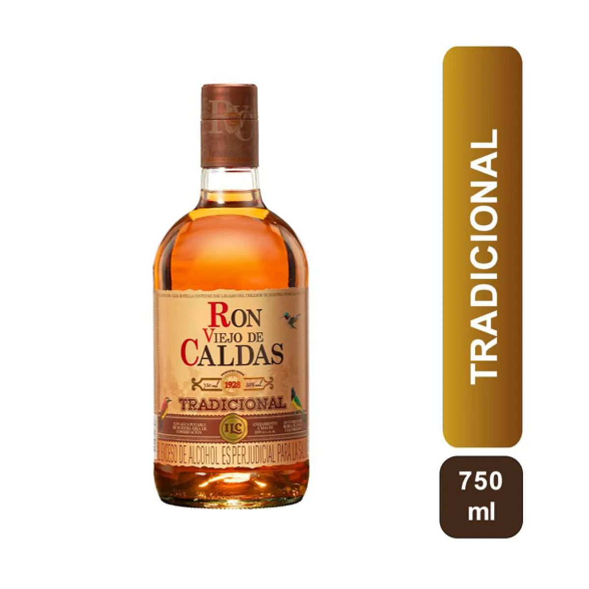 VIEJO DE CALDAS - Ron Viejo De Caldas Tradicional x750ml