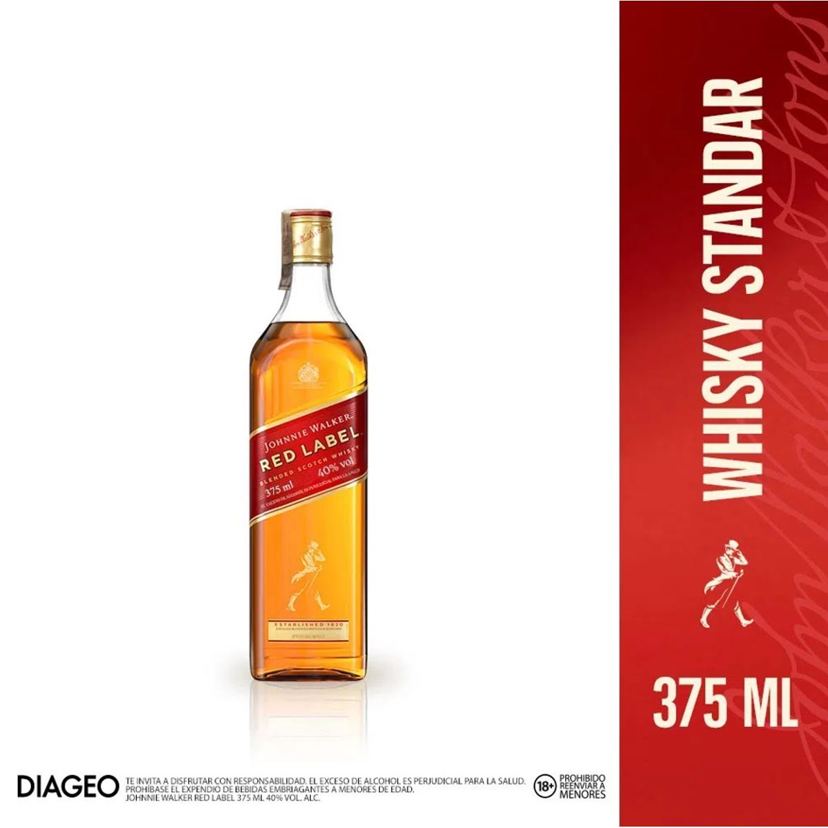 JOHNNIE WALKER - Whisky Johnnie Walker Red Label x375ml