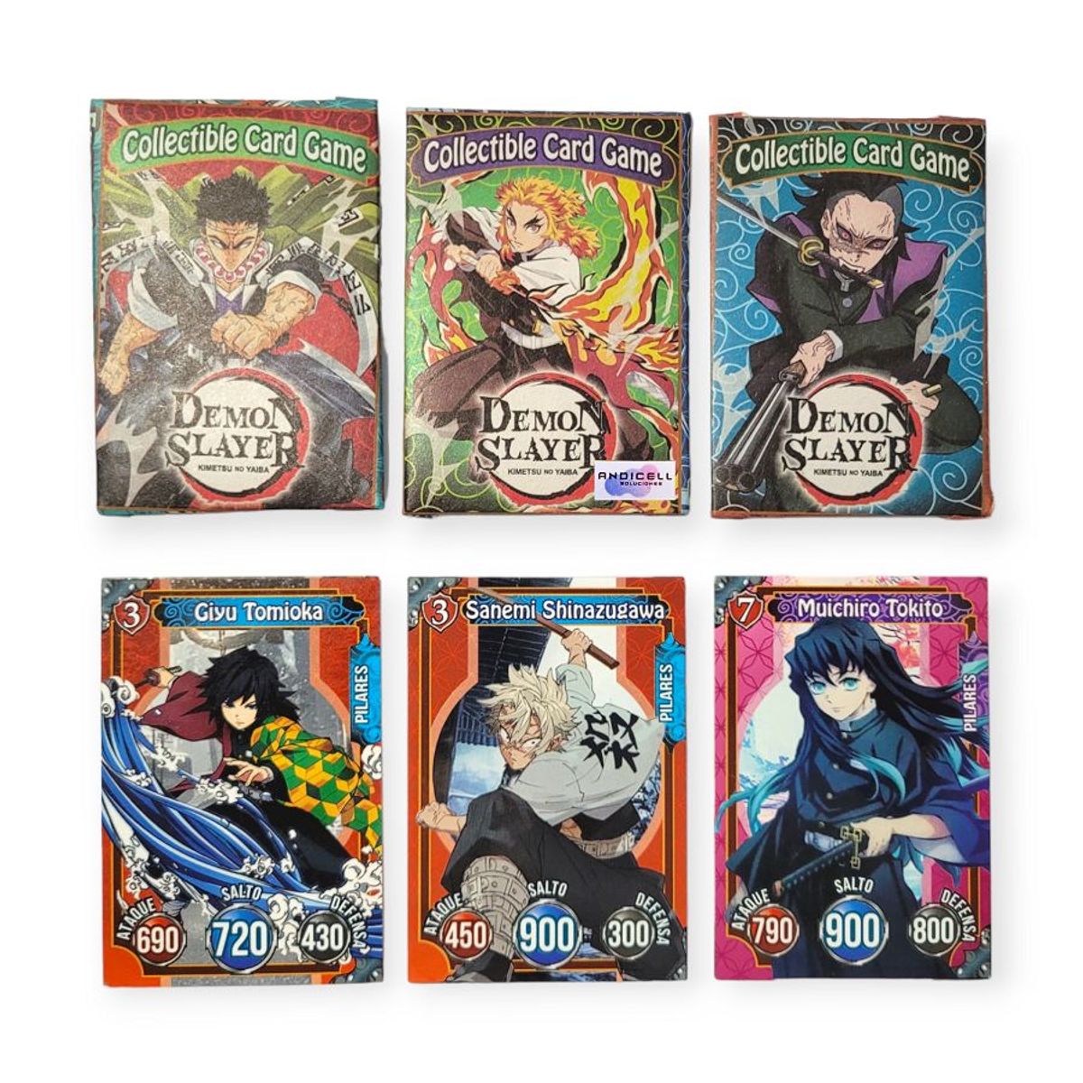 GENERICO - 150 Cartas de Juego Coleccionables Demon Slayer