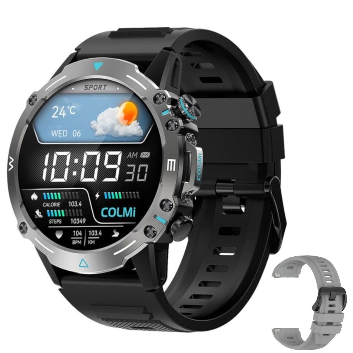 COLMI - Reloj inteligente Para Hombre Amoled Siri Bluetooth Reloj Smartwatch