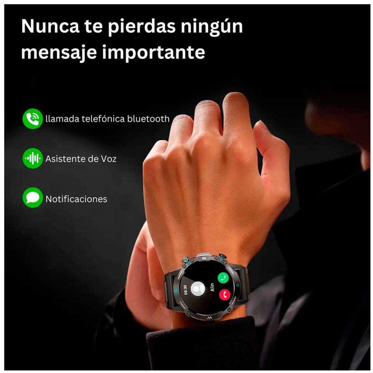 COLMI - Reloj inteligente Para Hombre Amoled Siri Bluetooth Reloj Smartwatch