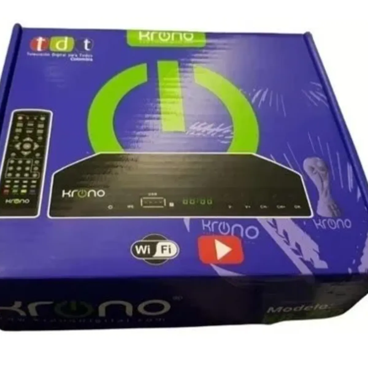 KRONO - Tdt Receptor Tv Digital Hd Krono Control Hdmi