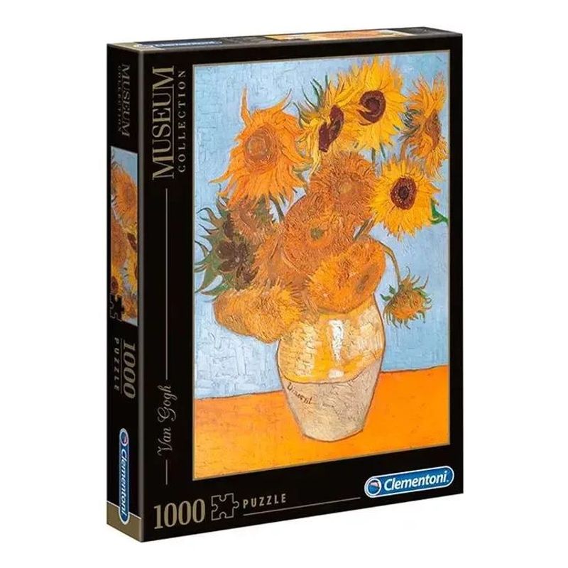 CLEMENTONI - Rompecabezas 1000 Piezas Obra De Arte Van Gogh Girasoles