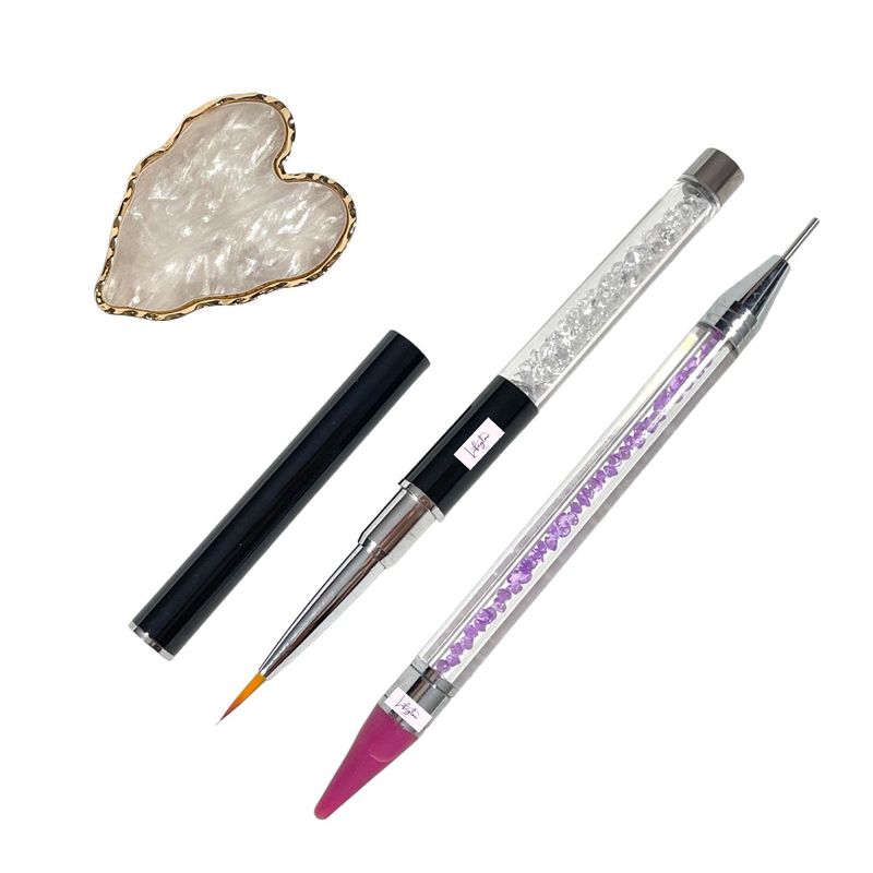 GENERICO - Set De Pinceles de Lujo para Decoración Uñas Nail Art