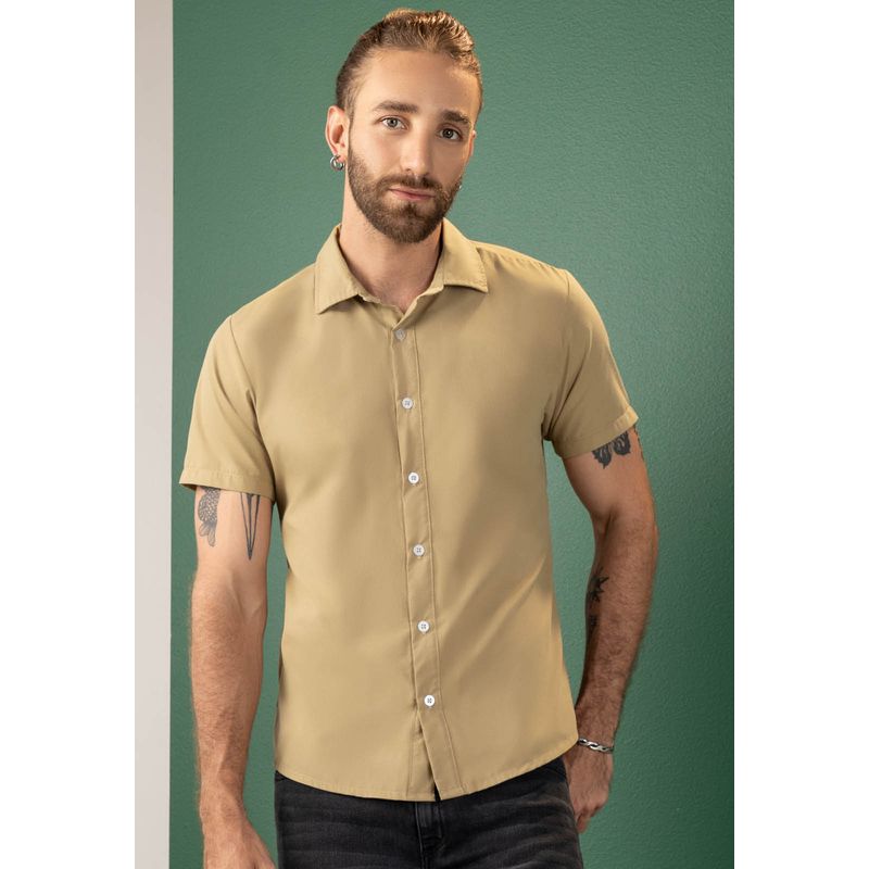 RUTTA - Camisa Hombre Beige Rutta 101924