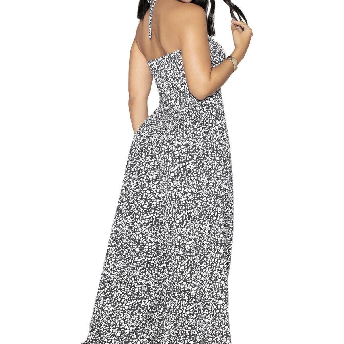 MARKETING PERSONAL - Enterizo Largo Mujer Negro Mp 871