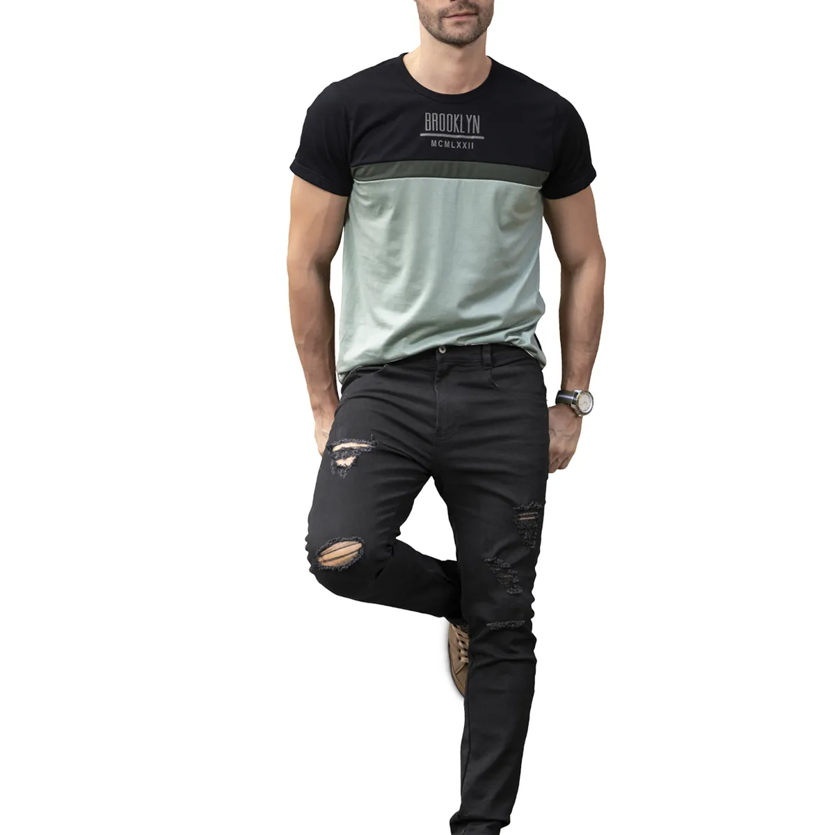 MARKETING PERSONAL - Jean Hombre Negro Mp 78119