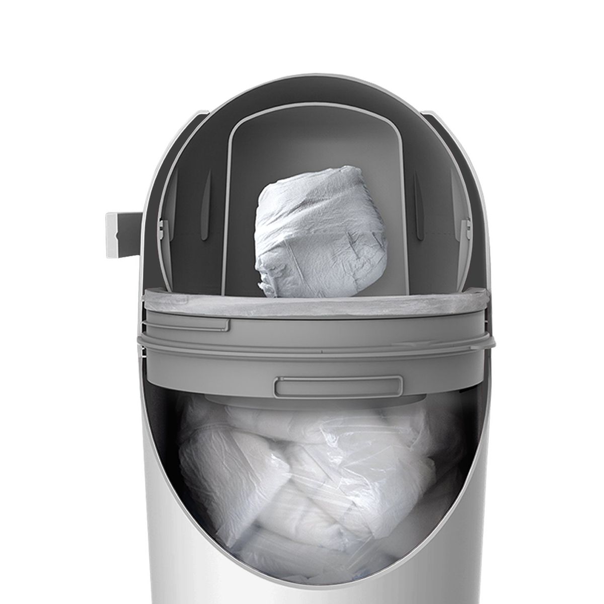 PREMIUM BABY - Contenedor para Pañales Anti olor Premium Baby Gris