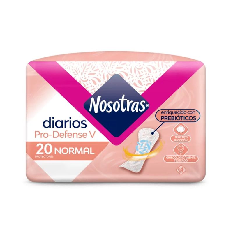 NOSOTRAS - Protectores Diarios Nosotras Prebioticos x 20 Undades