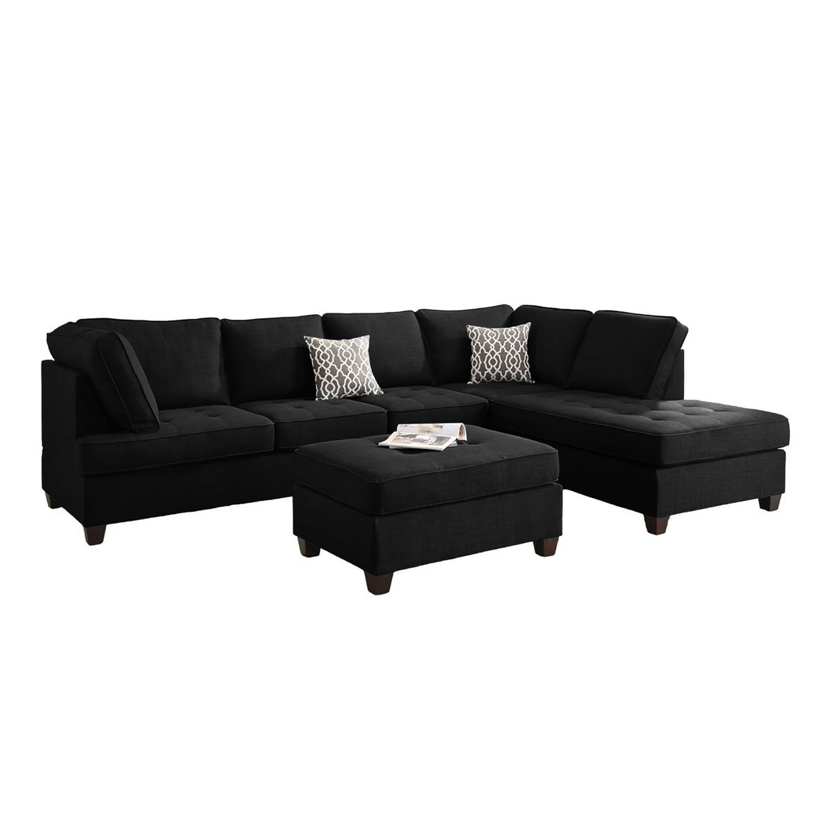 GENERICO - SALA MODERNA CATANIA ECOCUERO NEGRO