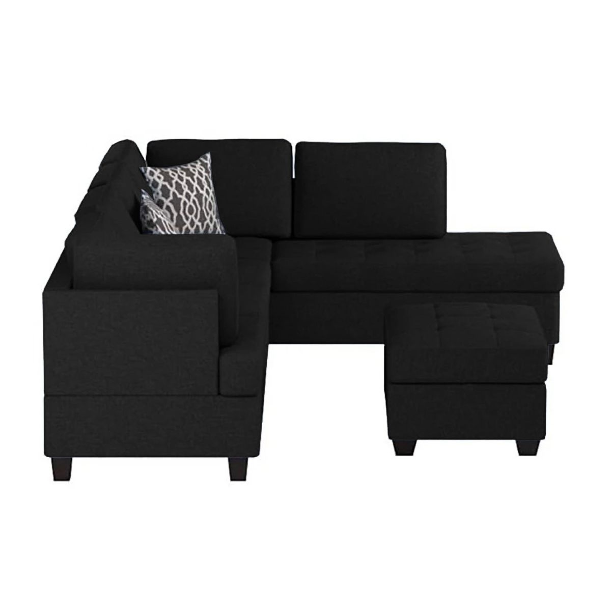 GENERICO - SALA MODERNA CATANIA ECOCUERO NEGRO