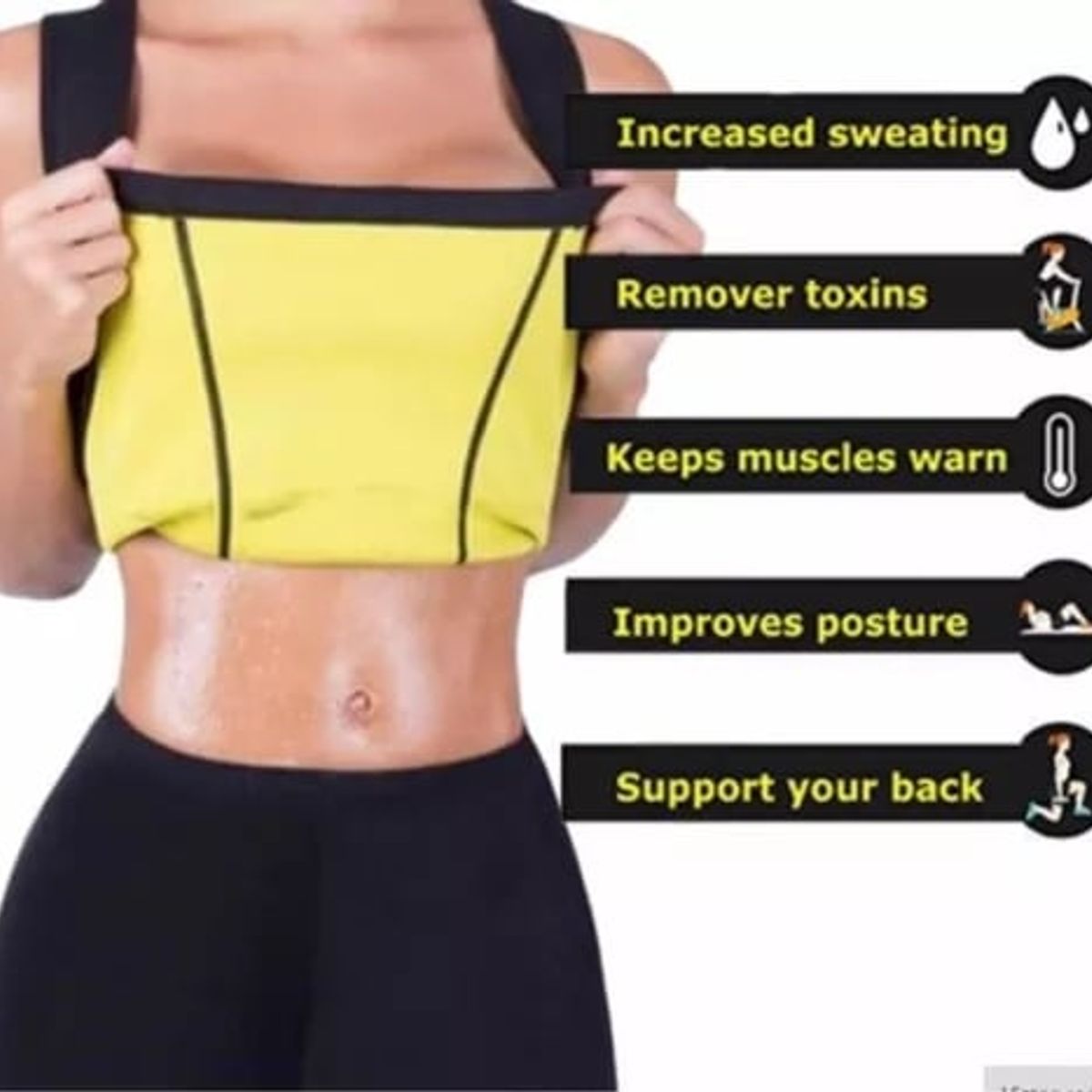 GENERICO - CHALECO NEOPRENO MUJER  S, L, XL