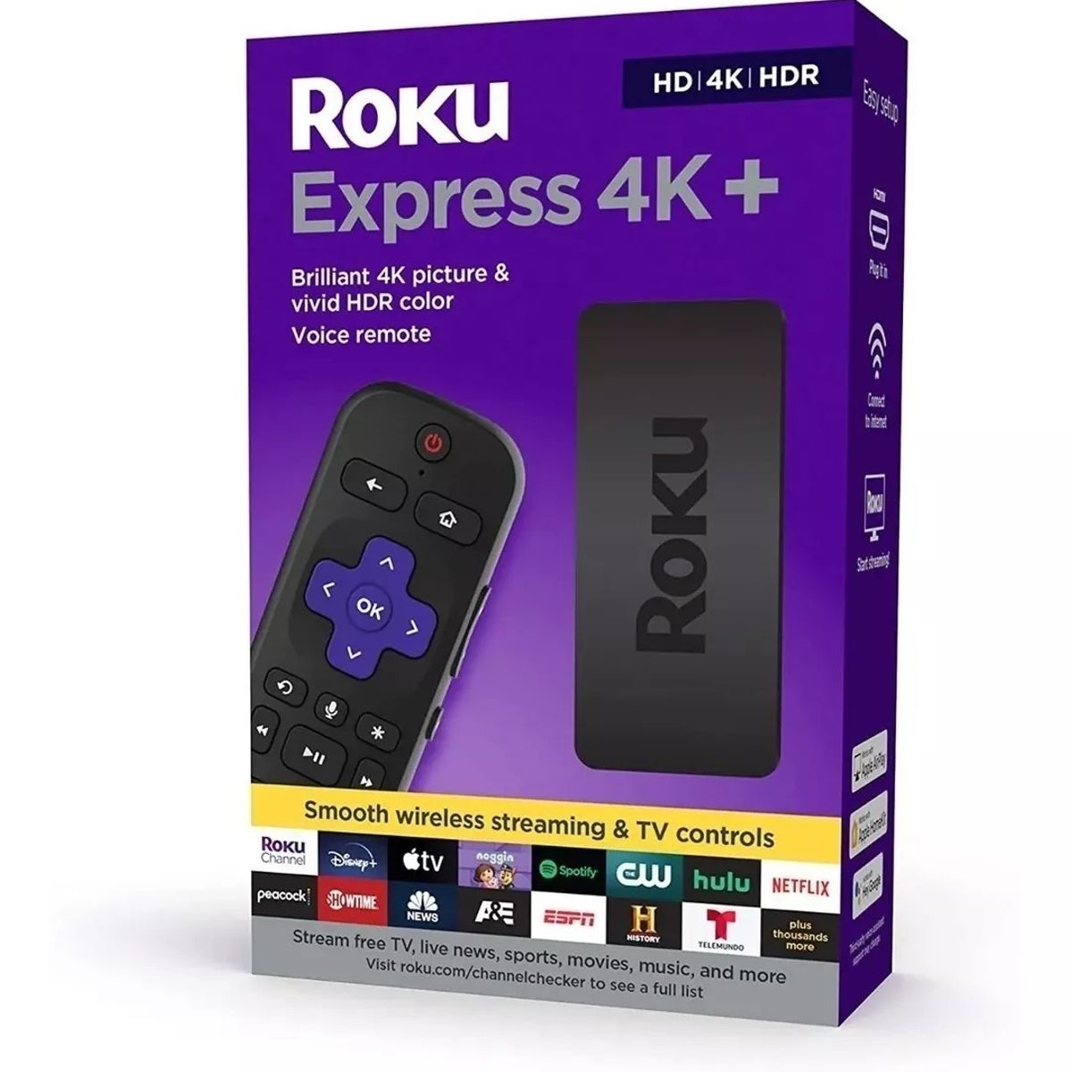 ROKU - Roku Streaming Express 4K+ Control por Voz