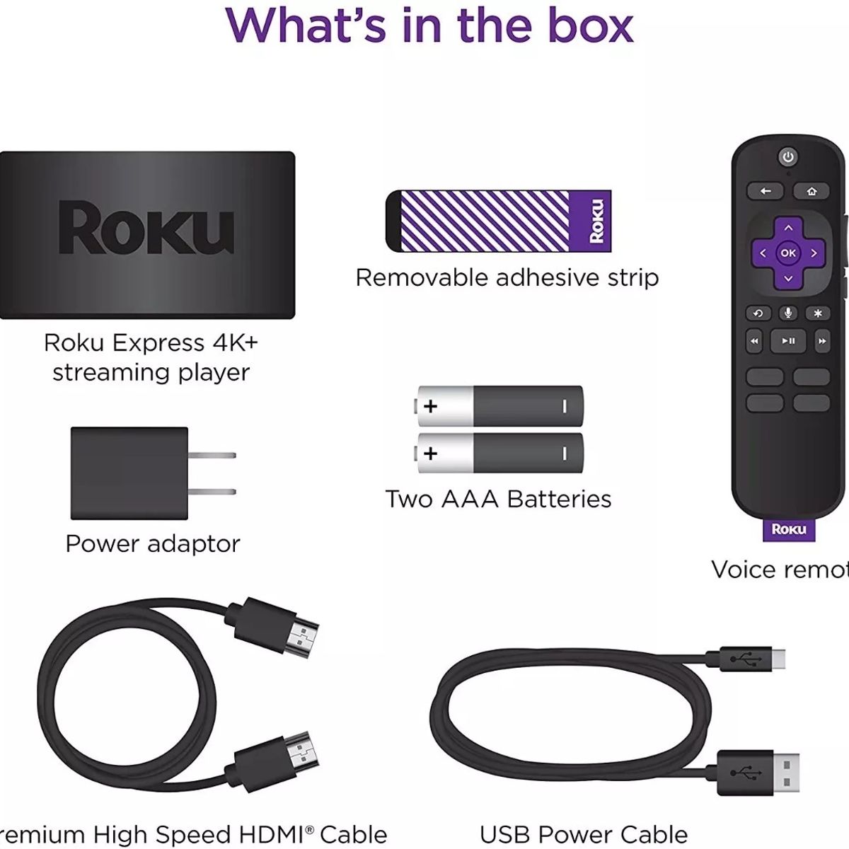 ROKU - Roku Streaming Express 4K+ Control por Voz