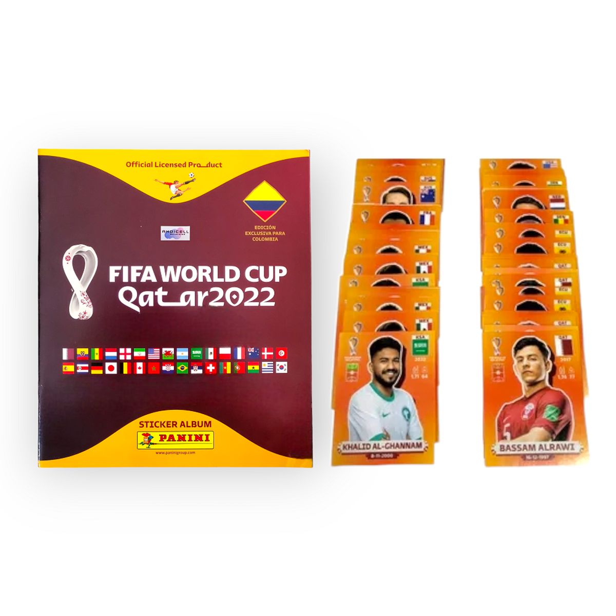 PANINI - 100 Láminas Jugadores Panini Qatar 2022 Sin Repetir Al Azar