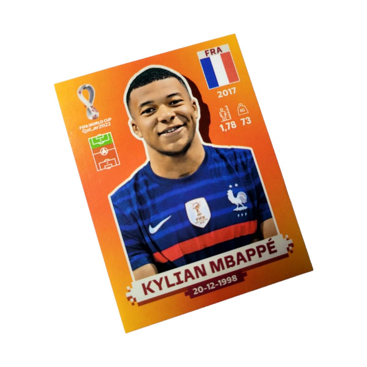 PANINI - Lámina Panini Kylian Mbappe Qatar 2022 Fra18