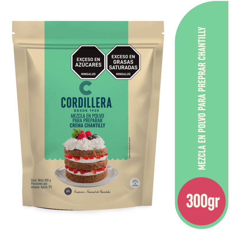 CORDILLERA - Mezcla en polvo para Crema Chantilly