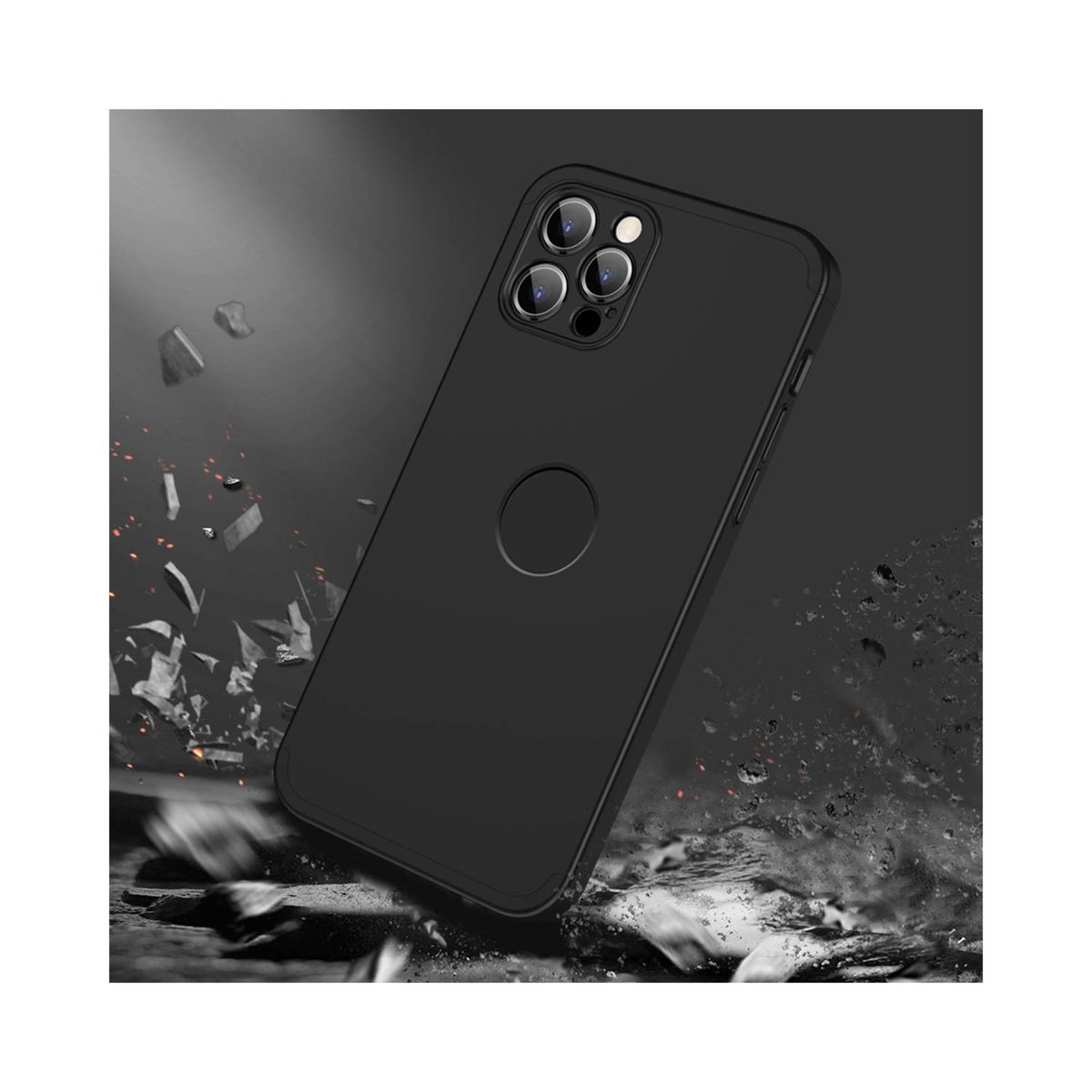 GENERICO - Funda Estuche Case 360° GKK Compatible Con iPhone 13 Pro Plata