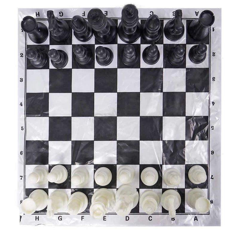 GENERICO - Ajedrez Juego De Mesa Plegable 40 Cm X 40 Cm Con Bolsa.
