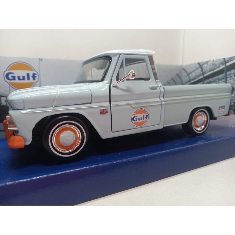 MOTORMAX - CARRO CHEVY C10 FLEETSIDE PICKUP 1966 GULF ESCALA 1/24…