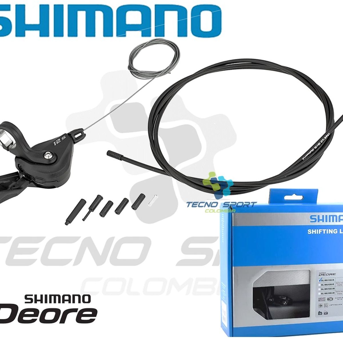 SHIMANO - Shifter Shimano Deore M6100 Derecho 12v Palanca Solo Trasera