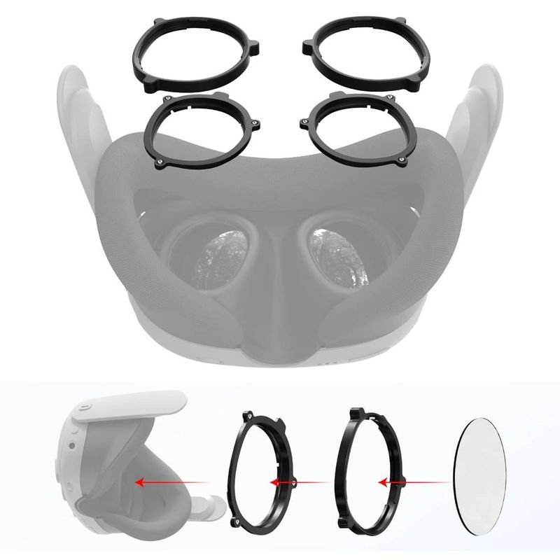 GENERICO - Protector antirayaduras para Oculus Quest 3