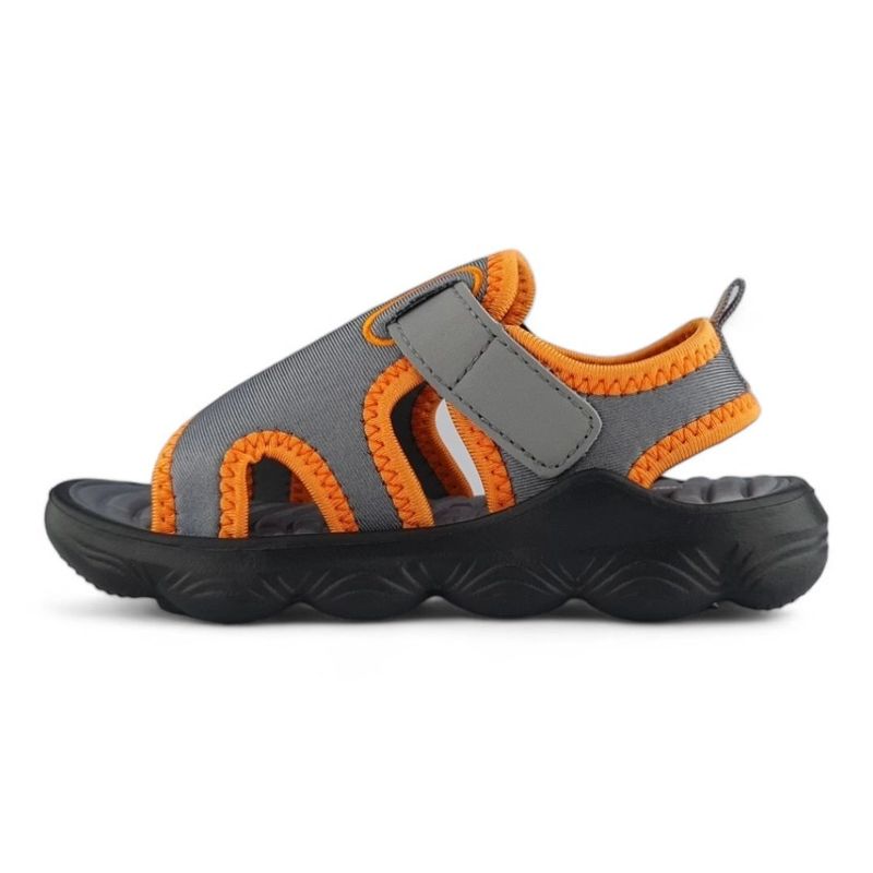 TITINOS - Sandalia Niña Velcro Playera Gris Titinos