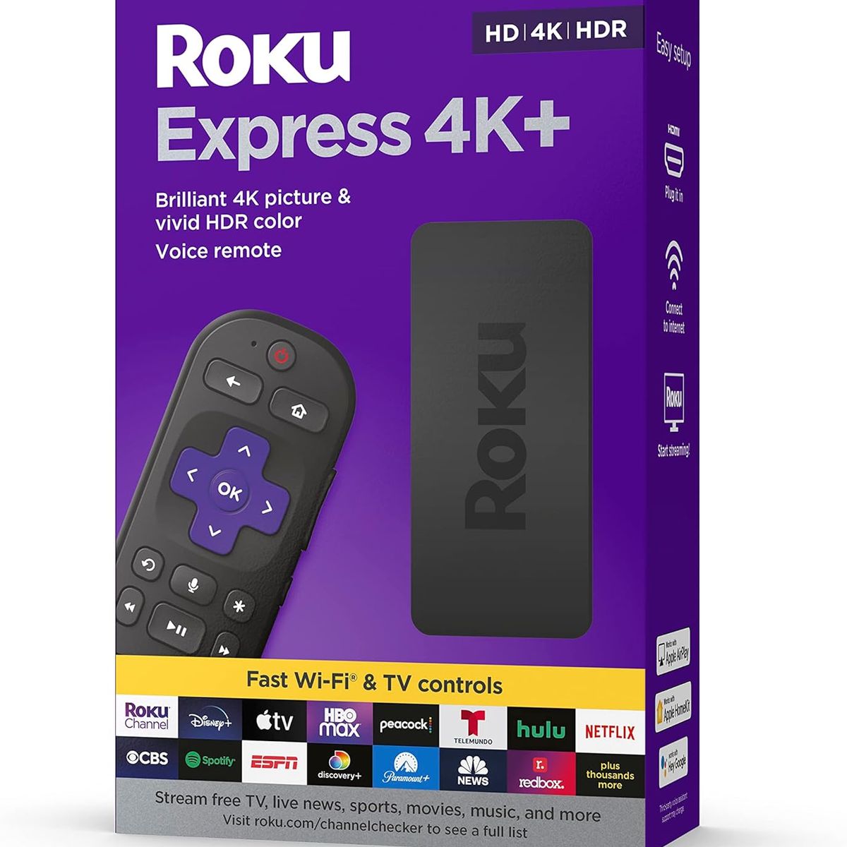 ROKU - ROKU EXPRESS 4K+ HDR CON CONTROL REMOTO