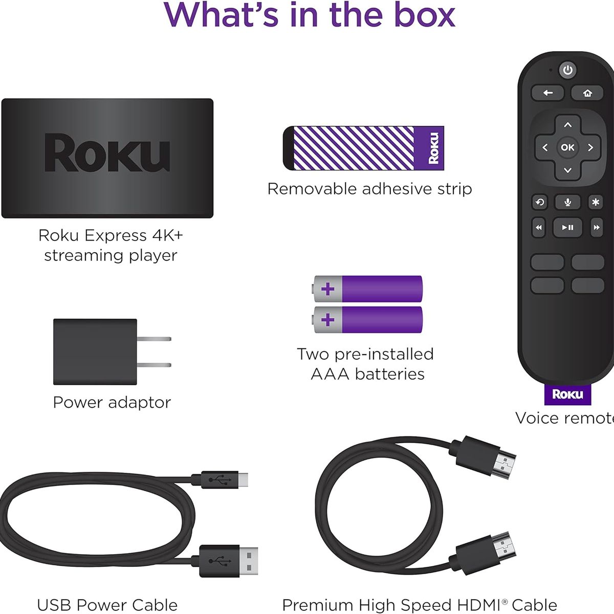 ROKU - ROKU EXPRESS 4K+ HDR CON CONTROL REMOTO