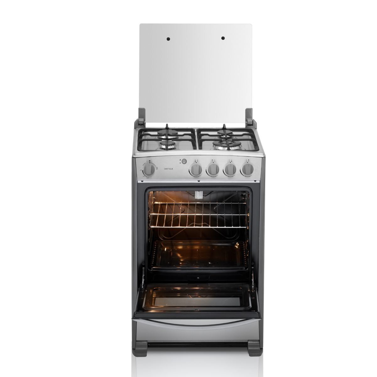 INDURAMA - Estufa De Piso Indurama CASTILLA 24" Horno Grill 4 Puestos
