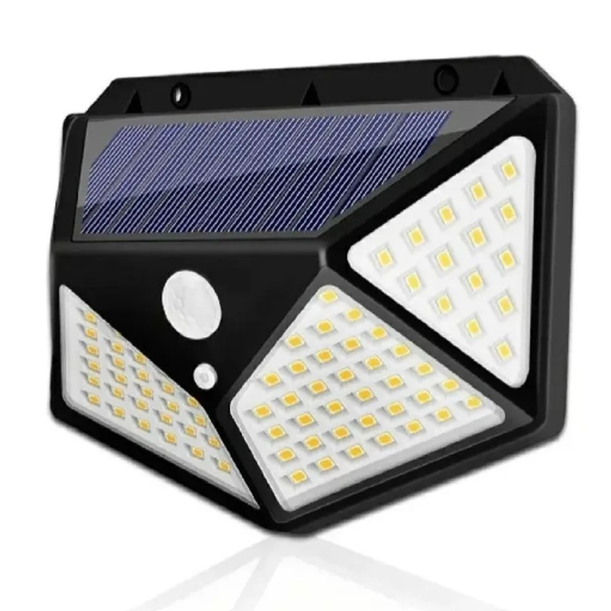 GENERICO - Lampara Solar De Pared Luz Blanca Con Sensor 180 Led Hs8010