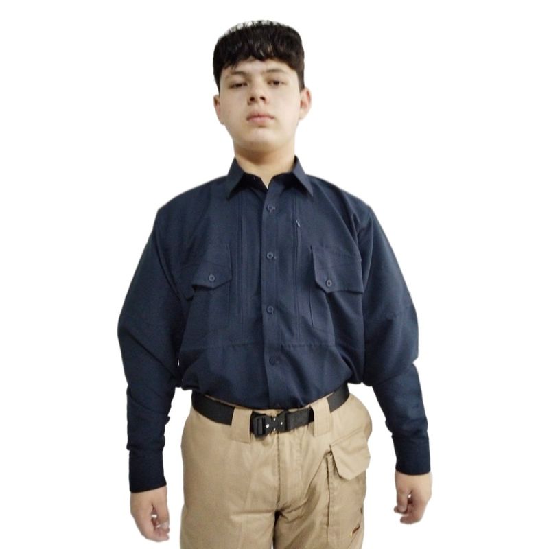DESIERTO - Camisa Tactica Azul Oscura