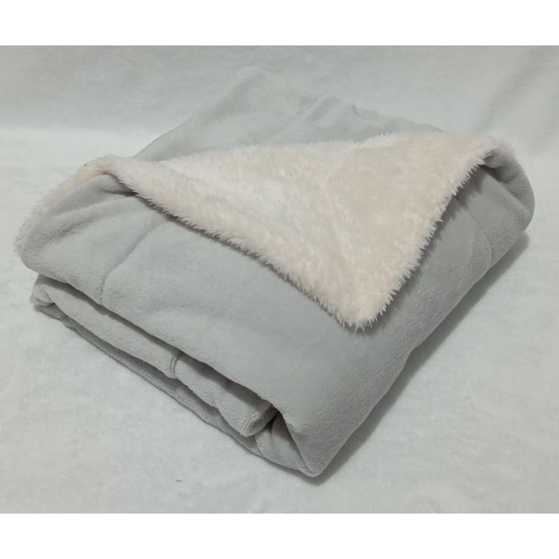 SIRENITAS - Cobija Ovejera Térmica Cobertor Bebe Viajera Gris Perla