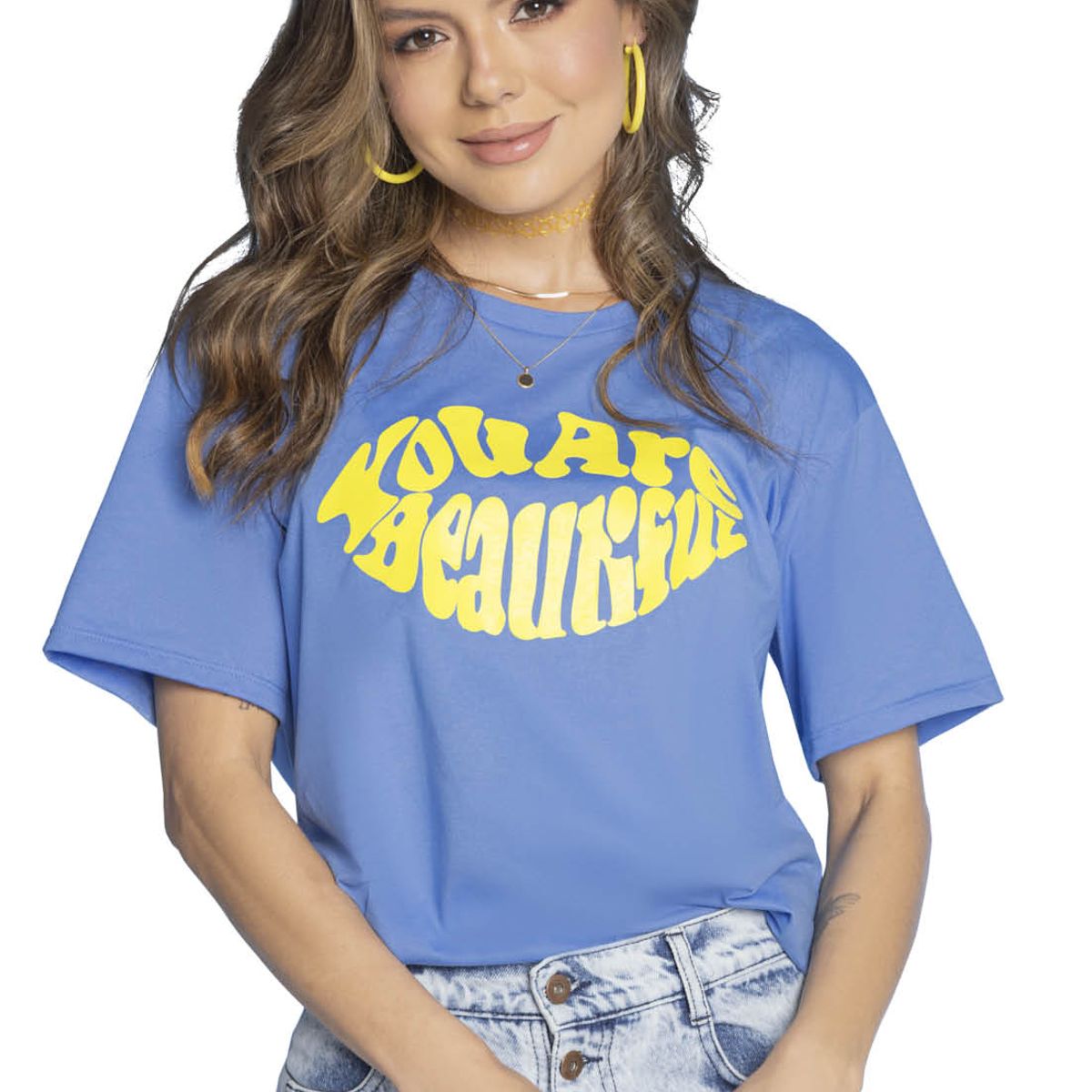 ATYPICAL - Camiseta Mujer Azul Atypical 4334