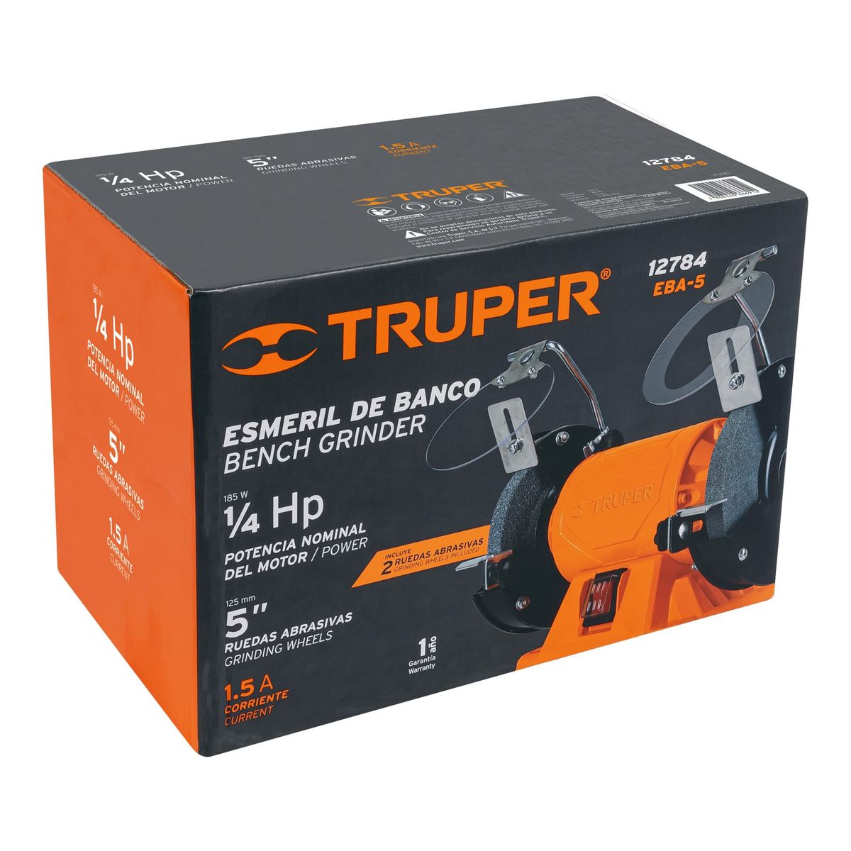 TRUPER - ESMERIL DE BANCO 5" 185W TRUPER 12784