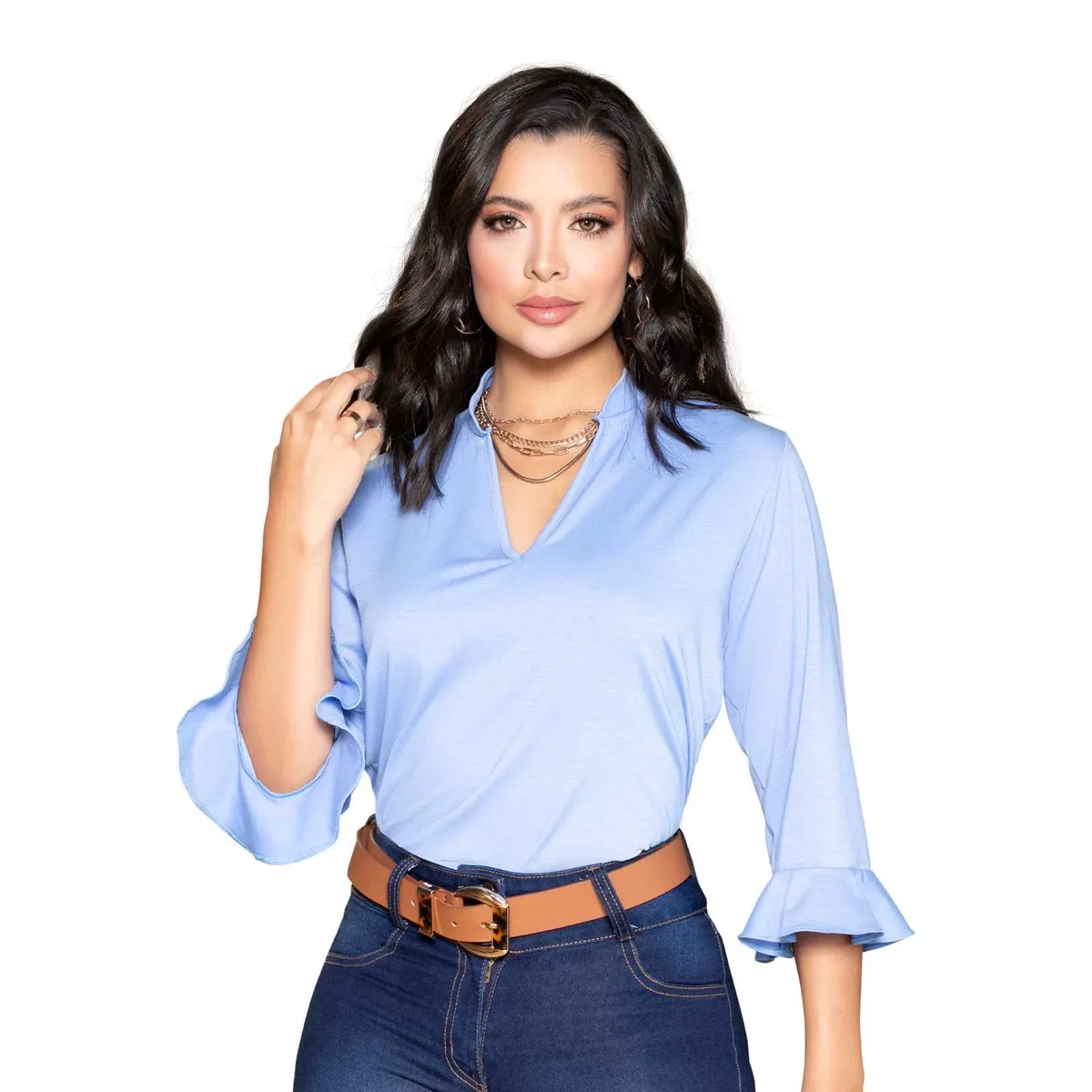 MARKETING PERSONAL - Blusa Mujer Azul Mp 861
