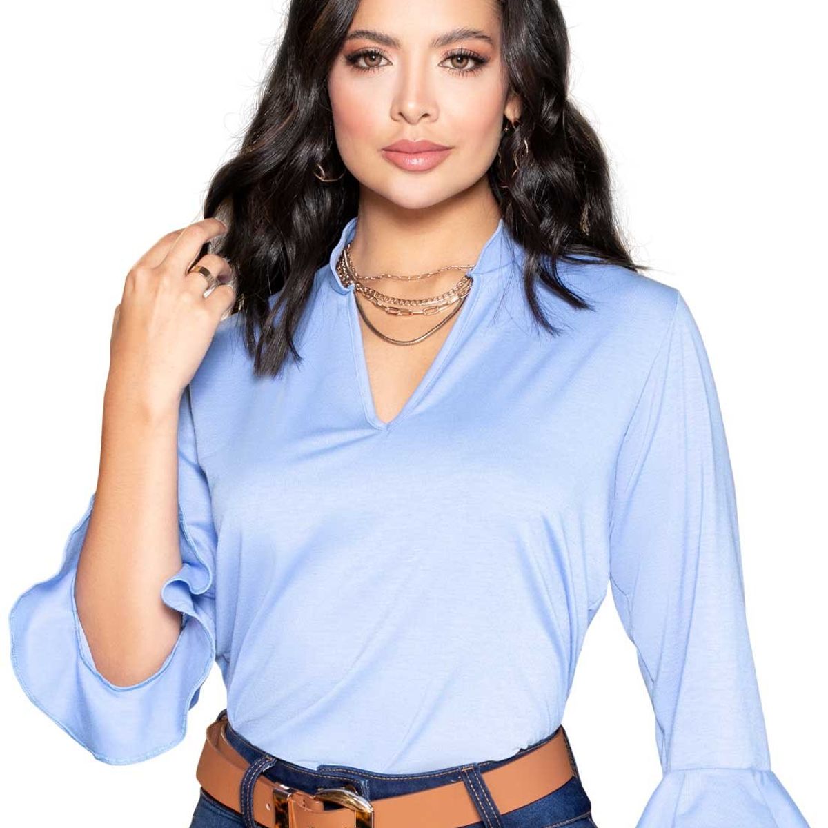 MARKETING PERSONAL - Blusa Mujer Azul Mp 861