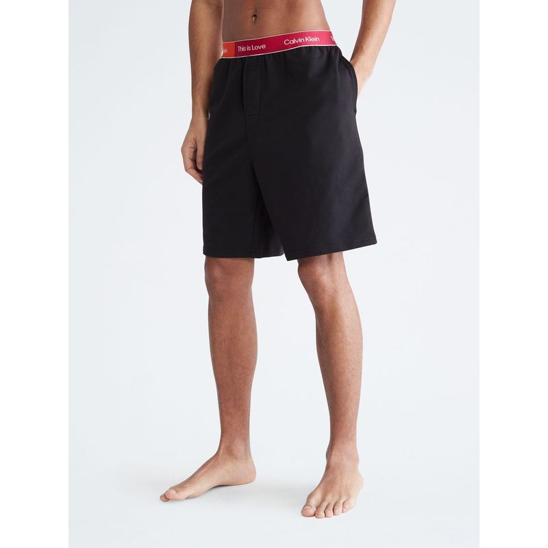 CALVIN KLEIN - Bermuda Con Logo Hombre Negro Calvin Klein
