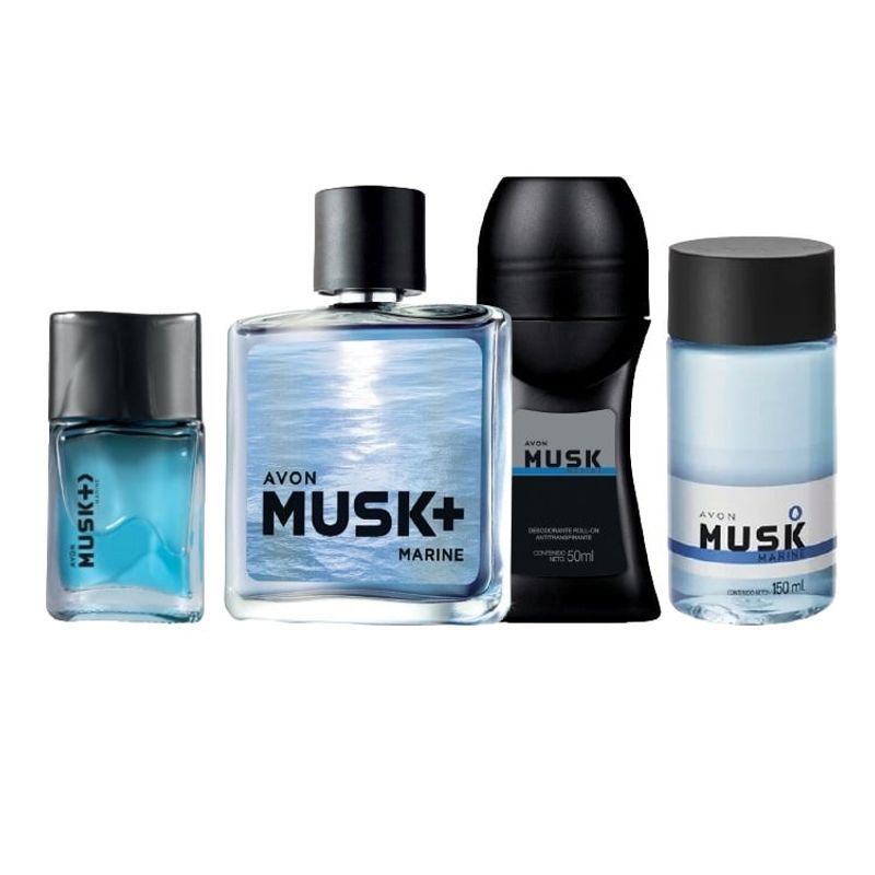 AVON - Set x 4 piezas Musk Marine 75 ml Avon