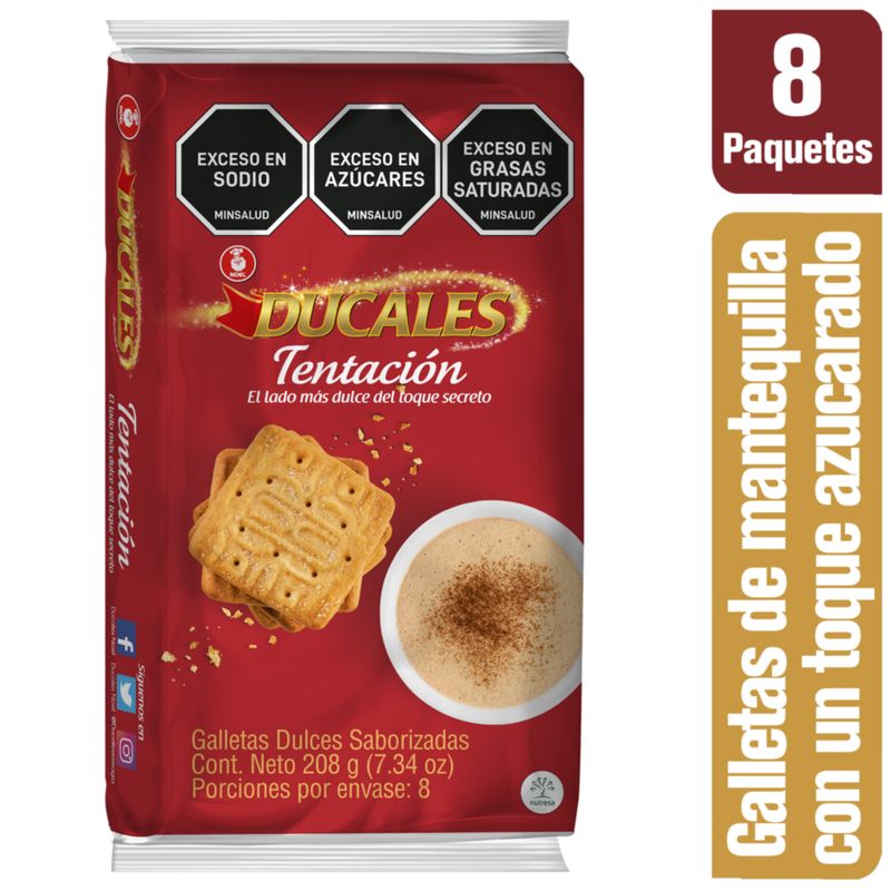 DUCALES - Galletas Ducales Tentacion Bolsa x 8 paquetes