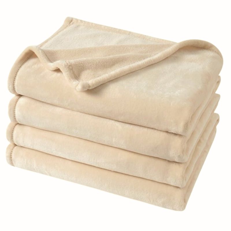 KARYTEX - Cobija Piel De Conejo Cama Queen Color Beige