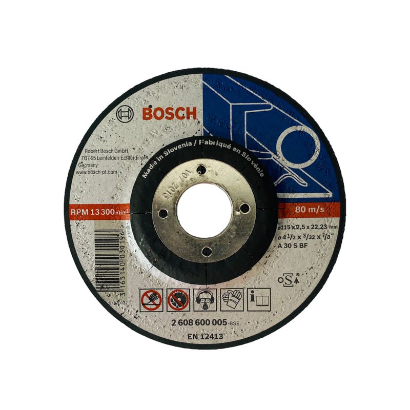 BOSCH - Disco Corte Para Metal Bosch A30 S BF 115 x 2,5 x 22,23mm