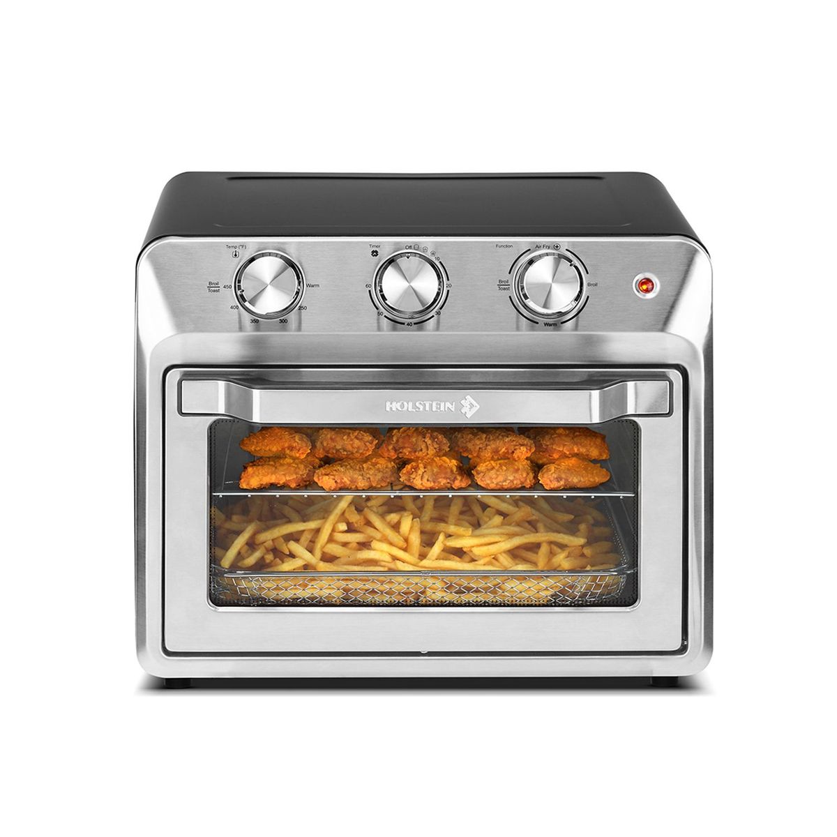 HOLSTEIN - Horno Freidor Holstein Housewares 20 lt | 4 Funciones | Temporizador de apagado | 1500W 