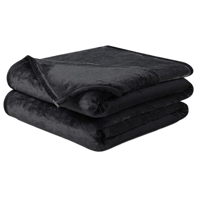 KARYTEX - Cobija Piel De Conejo Cama King Color Negro