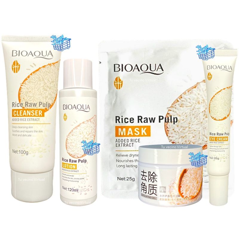 BIOAQUA - Kit Facial Arroz Bioaqua X 5