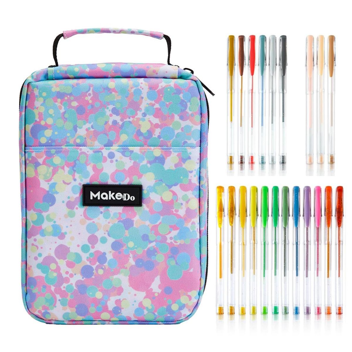 CASATUA - Lapiceros Esferos de Colores Make+Do Set 72 +Estuche - Rosa-